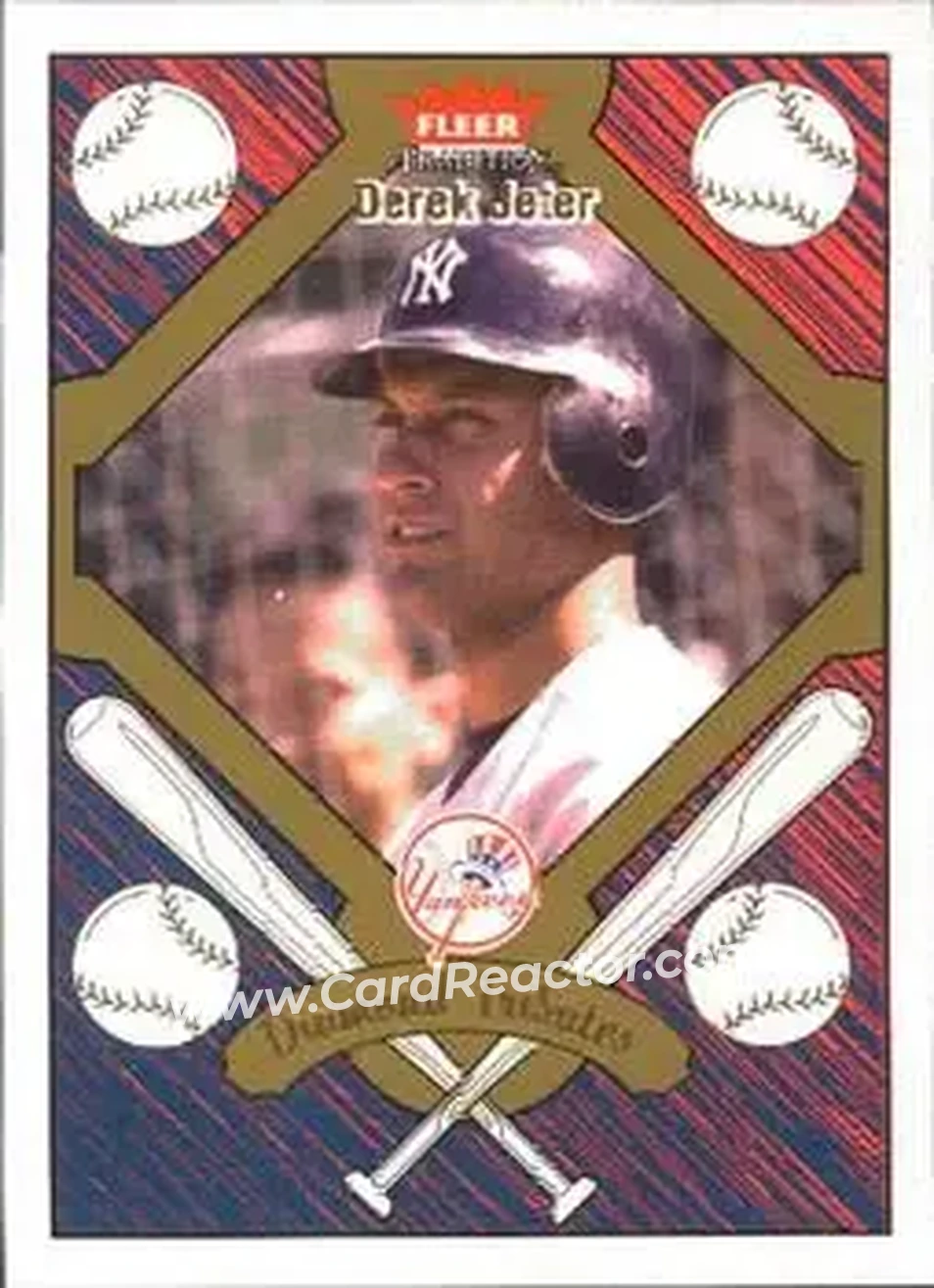2004 Fleer Tradition - Diamond Tributes #1 DT - Derek Jeter - New York Yankees - Front