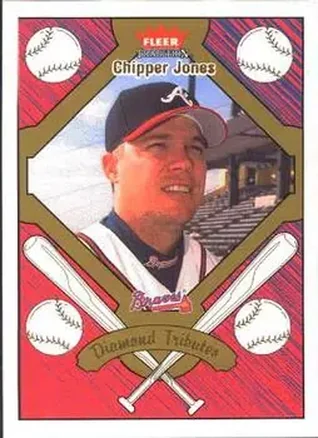 2004 Fleer Tradition - Diamond Tributes #2 DT - Chipper Jones - Atlanta Braves