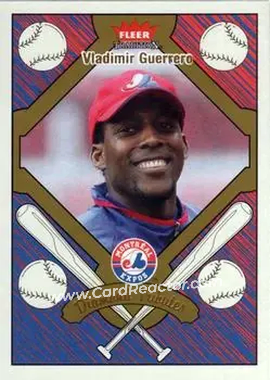 2004 Fleer Tradition - Diamond Tributes #3 DT - Vladimir Guerrero - Montreal Expos - Front