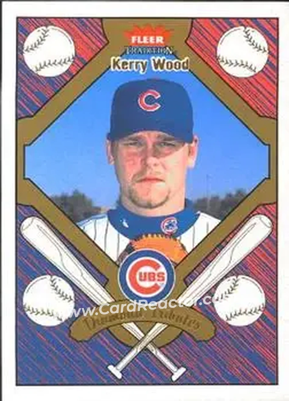 2004 Fleer Tradition - Diamond Tributes #4 DT - Kerry Wood - Chicago Cubs - Front