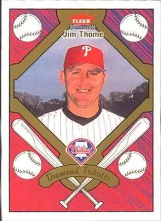 2004 Fleer Tradition - Diamond Tributes #5 DT - Jim Thome - Philadelphia Phillies