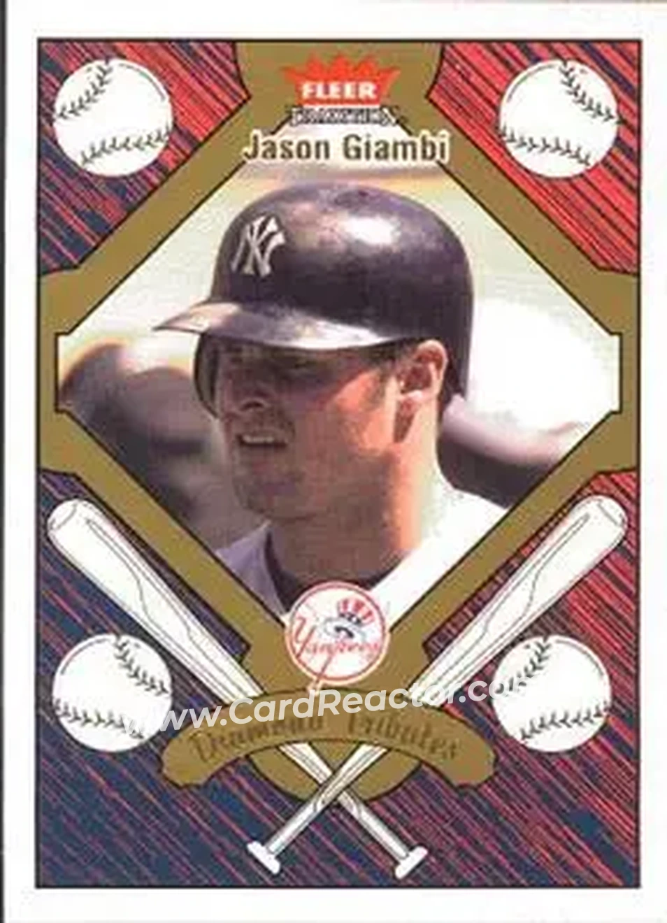 2004 Fleer Tradition - Diamond Tributes #9 DT - Jason Giambi - New York Yankees - Front 2004 Fleer Tradition - Diamond Tributes #9 DT - Jason Giambi - New York Yankees - Front