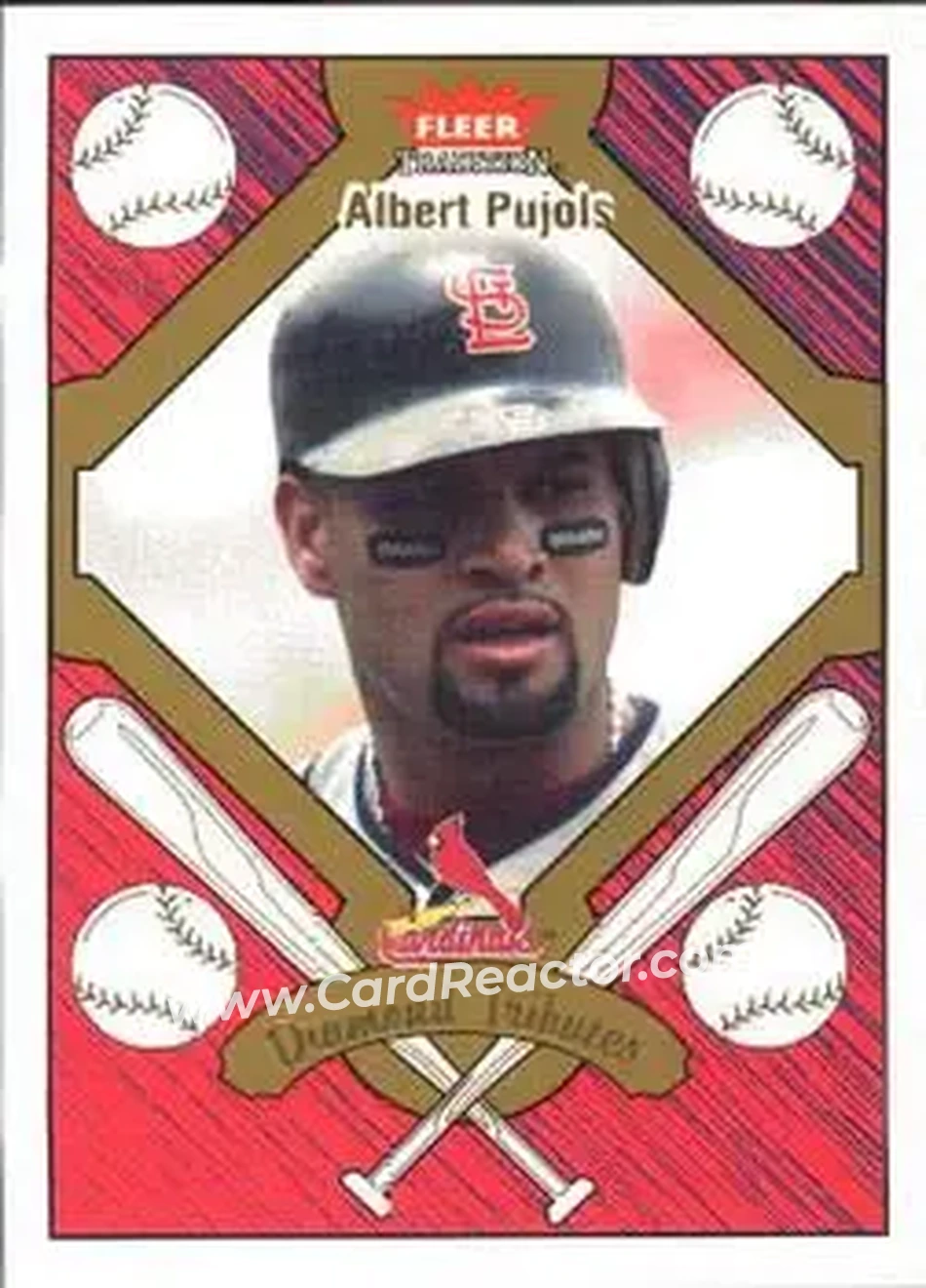 2004 Fleer Tradition - Diamond Tributes #12 DT - Albert Pujols - St. Louis Cardinals - Front