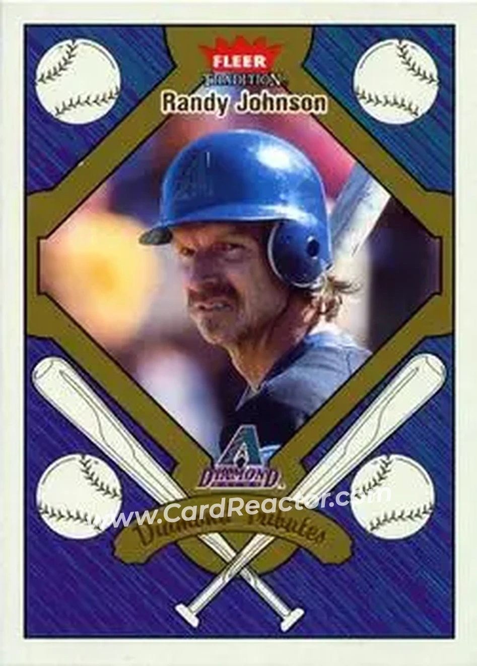 2004 Fleer Tradition - Diamond Tributes #15 DT - Randy Johnson - Arizona Diamondbacks - Front