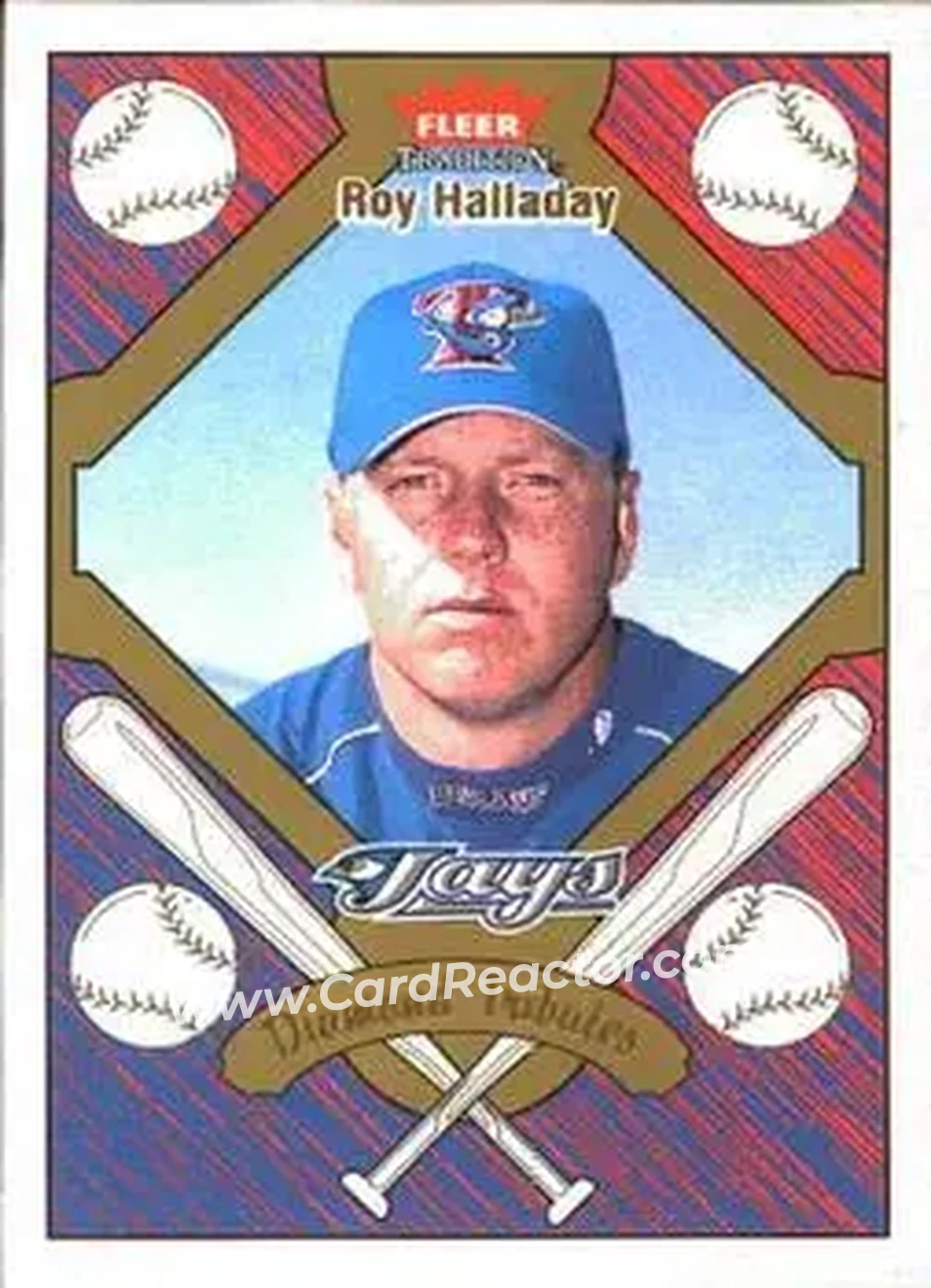 2004 Fleer Tradition - Diamond Tributes #19 DT - Roy Halladay - Toronto Blue Jays - Front