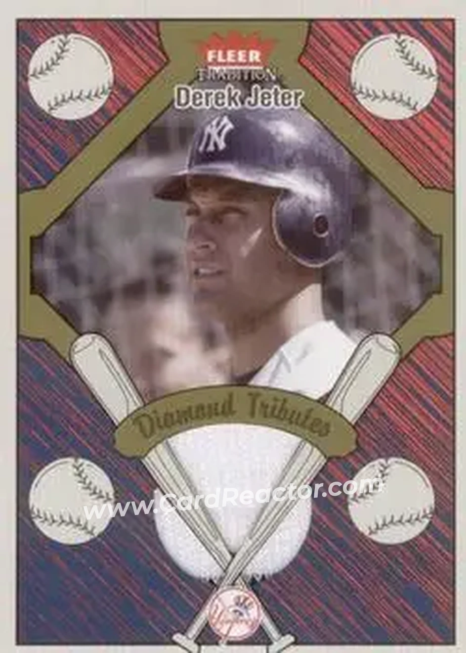2004 Fleer Tradition - Diamond Tributes Game-Worn Jerseys #DT-DJ - Derek Jeter - New York Yankees - Front