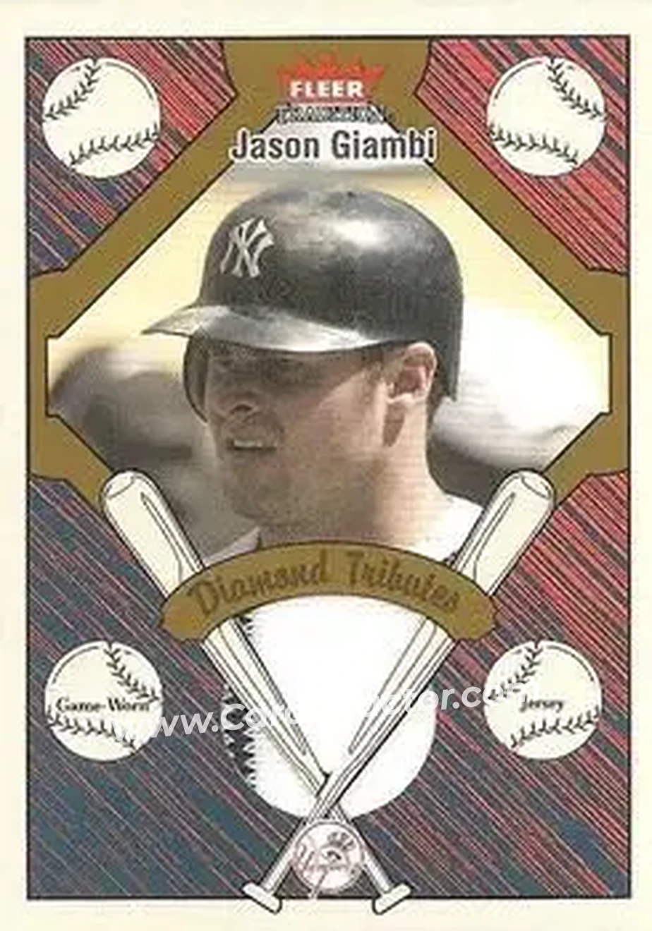 2004 Fleer Tradition - Diamond Tributes Game-Worn Jerseys #DT-JG - Jason Giambi - New York Yankees - Front