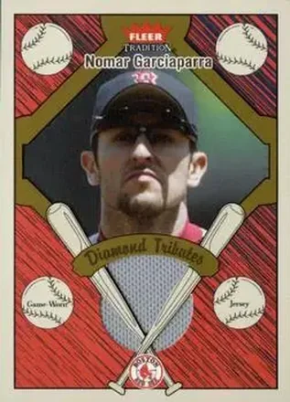 2004 Fleer Tradition #DT-NG Diamond Tributes Game-Worn Jerseys Nomar Garciaparra