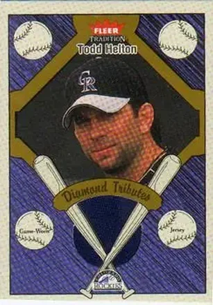 2004 Fleer Tradition #DT-TH Diamond Tributes Game-Worn Jerseys Todd Helton