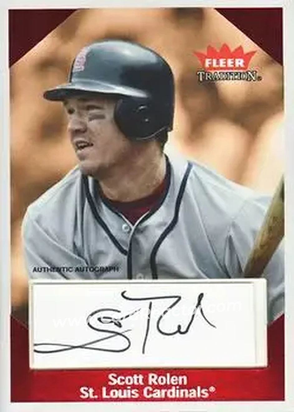 2004 Fleer Tradition - Retrospection Autographs #RCA-SR - Scott Rolen - St. Louis Cardinals - Front
