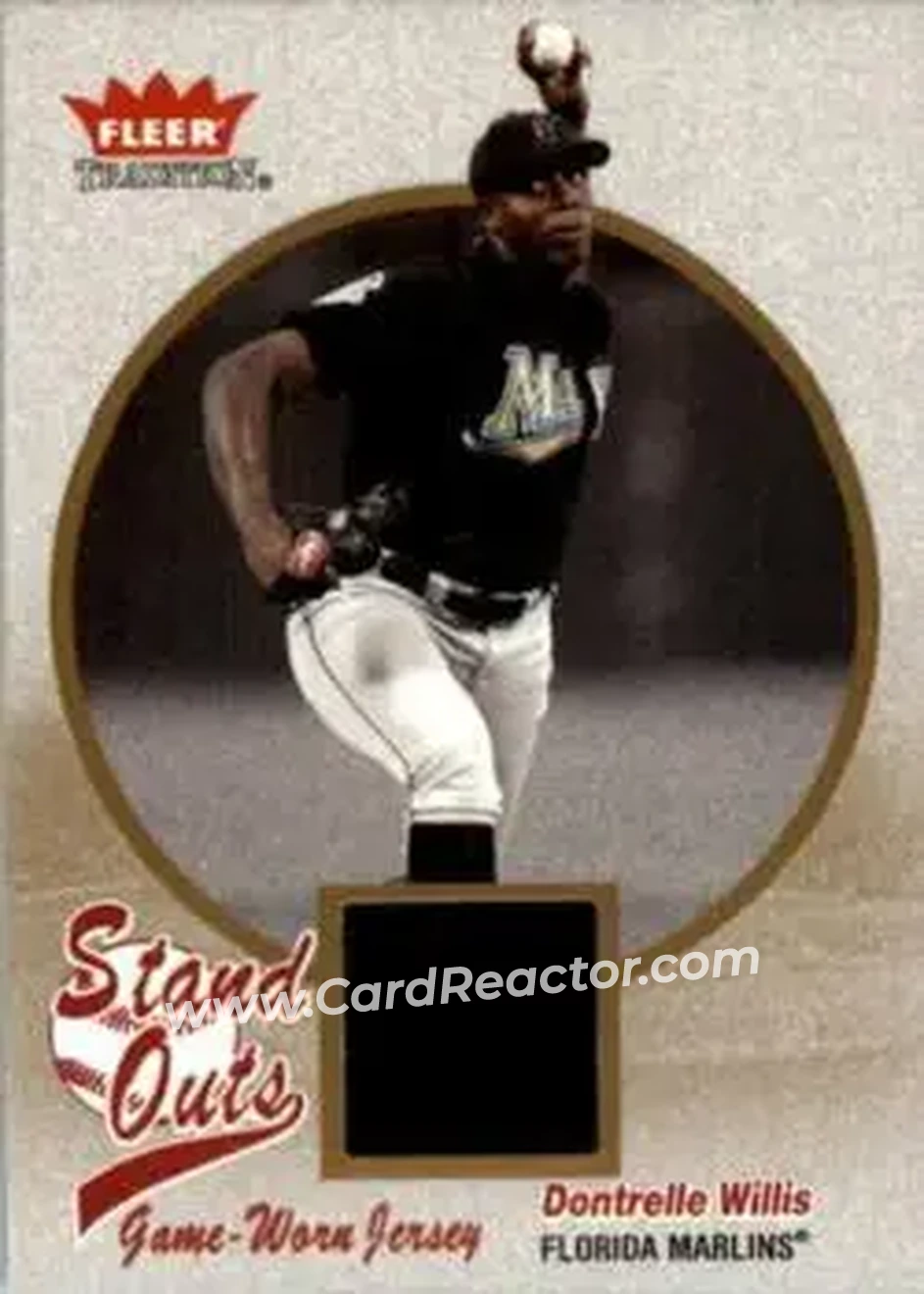 2004 Fleer Tradition - Stand Outs Game Used #SO-DW - Dontrelle Willis - Florida Marlins - Front