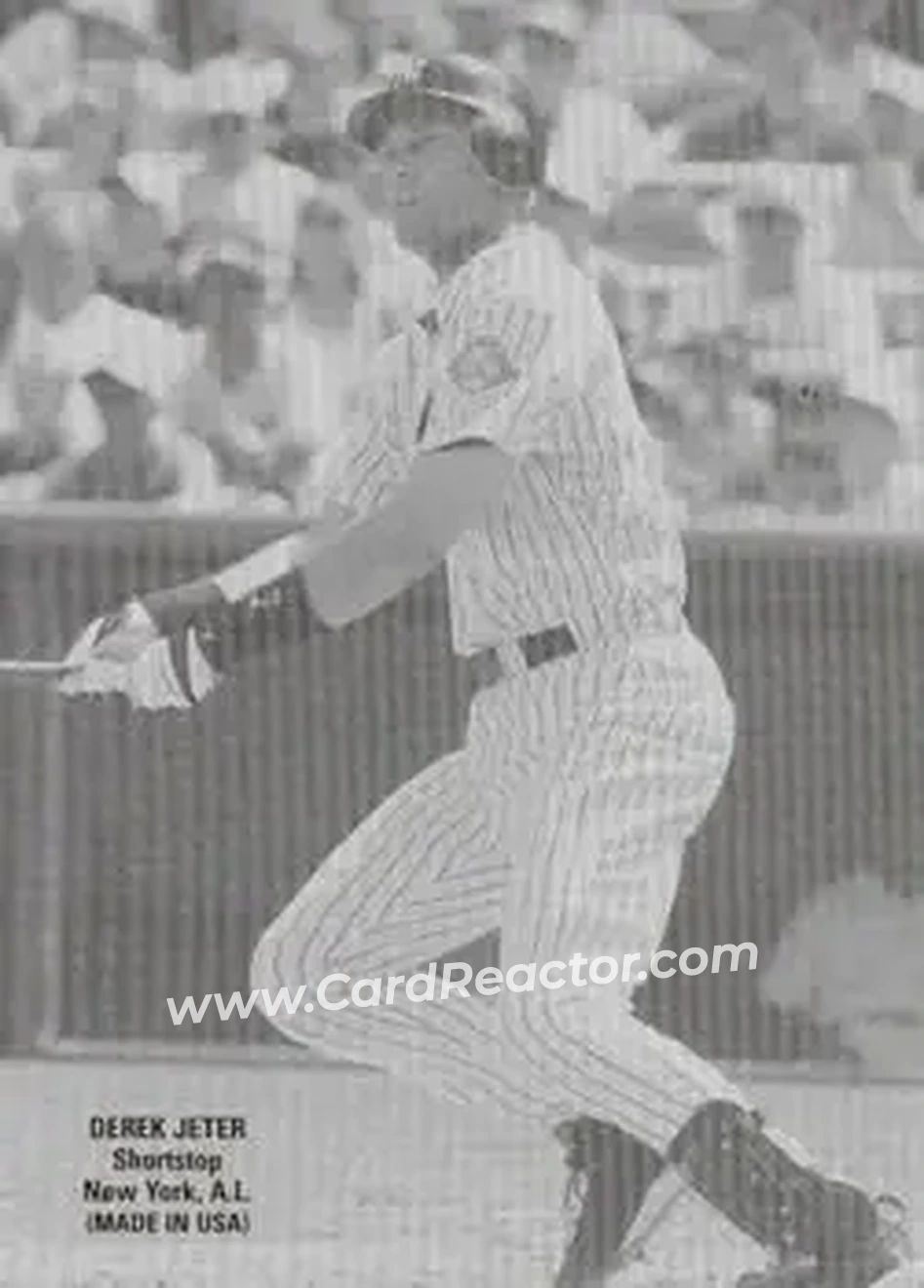 2004 Leaf - Exhibits 1925 Left Text Box #12 - Derek Jeter - New York Yankees - Front