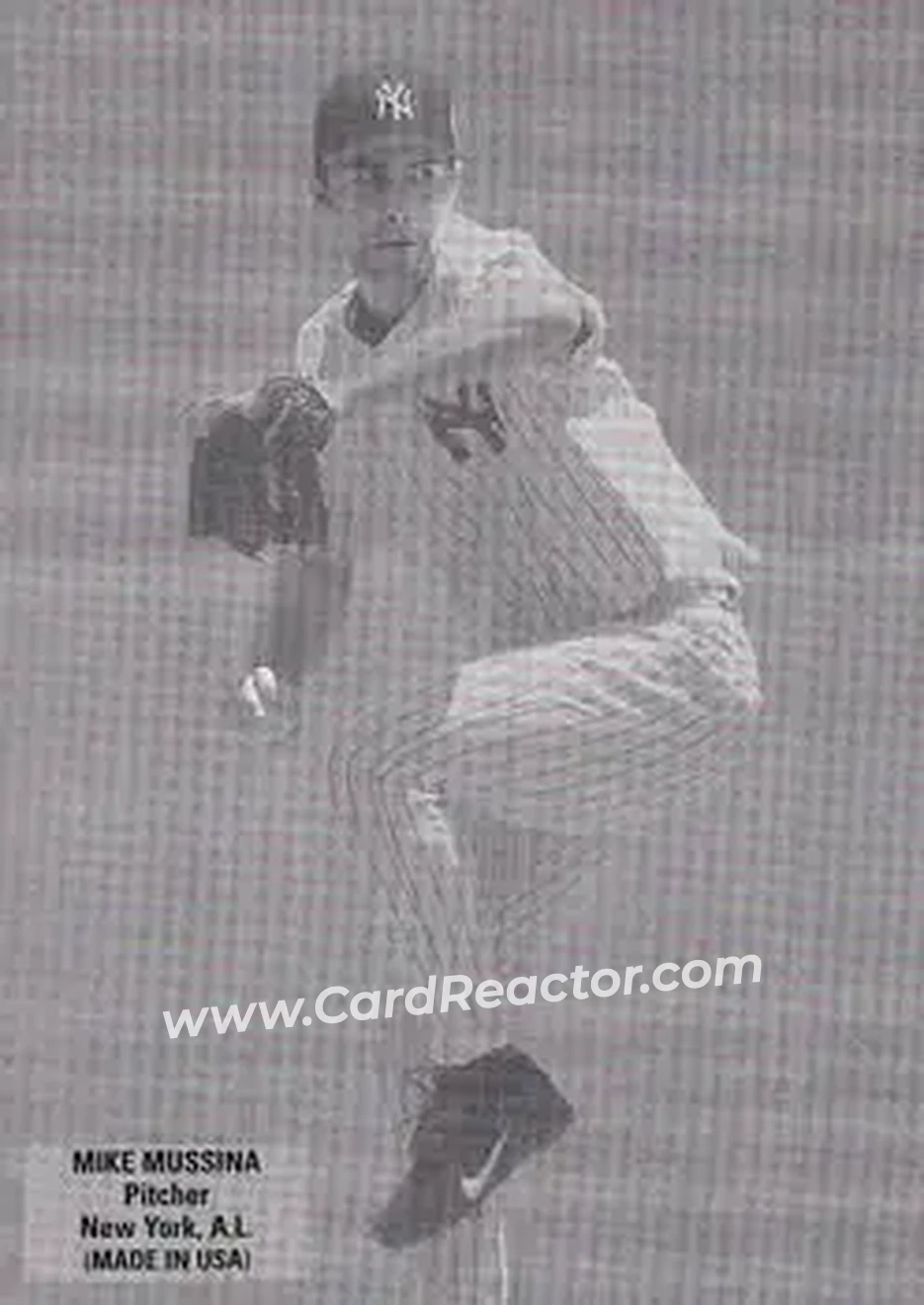 2004 Leaf - Exhibits 1925 Left Text Box #27 - Mike Mussina - New York Yankees - Front