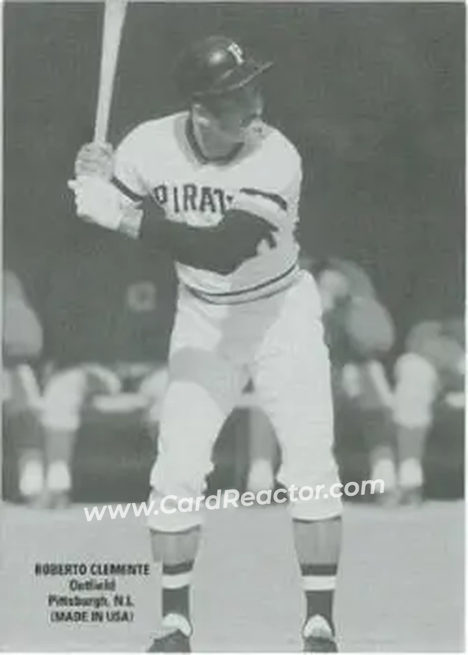 2004 Leaf - Exhibits 1925 Left Text Box #41 - Bob Clemente - Pittsburgh Pirates - Front