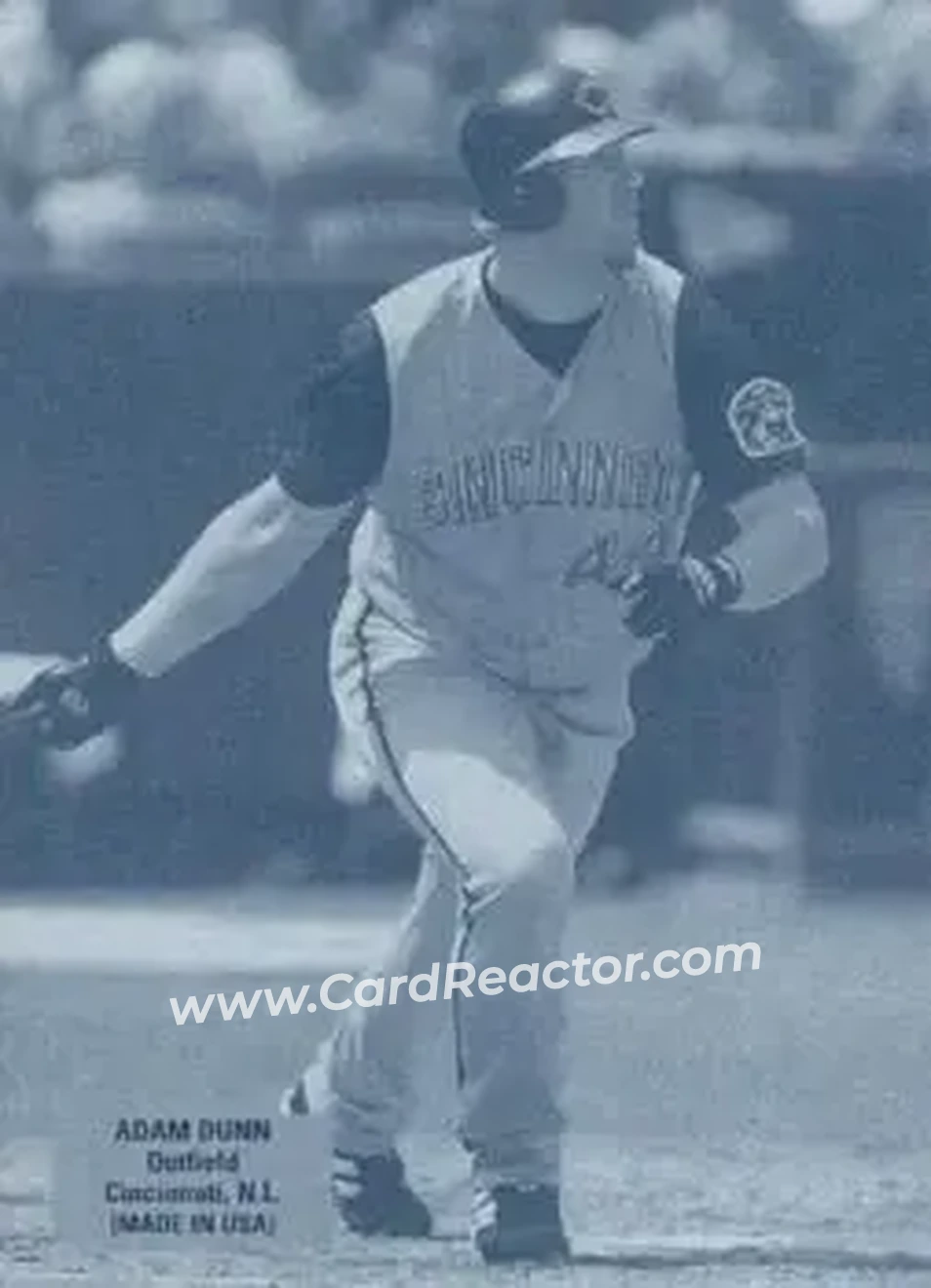 2004 Leaf - Exhibits 1925 Left Text Box Second Edition #1 - Adam Dunn - Cincinnati Reds - Front