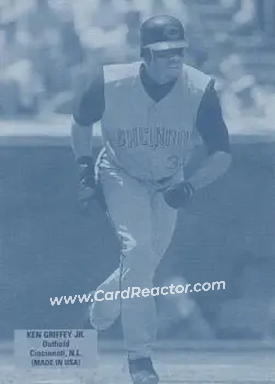2004 Leaf - Exhibits 1925 Left Text Box Second Edition #24 - Ken Griffey Jr. - Cincinnati Reds - Front