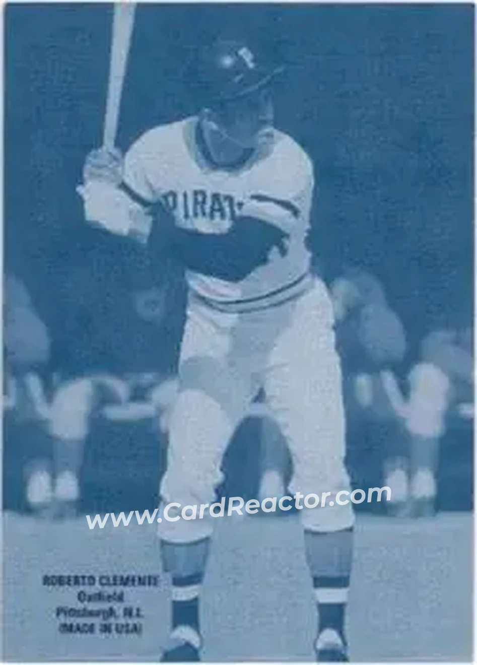 2004 Leaf - Exhibits 1925 Left Text Box Second Edition #41 - Bob Clemente - Pittsburgh Pirates - Front