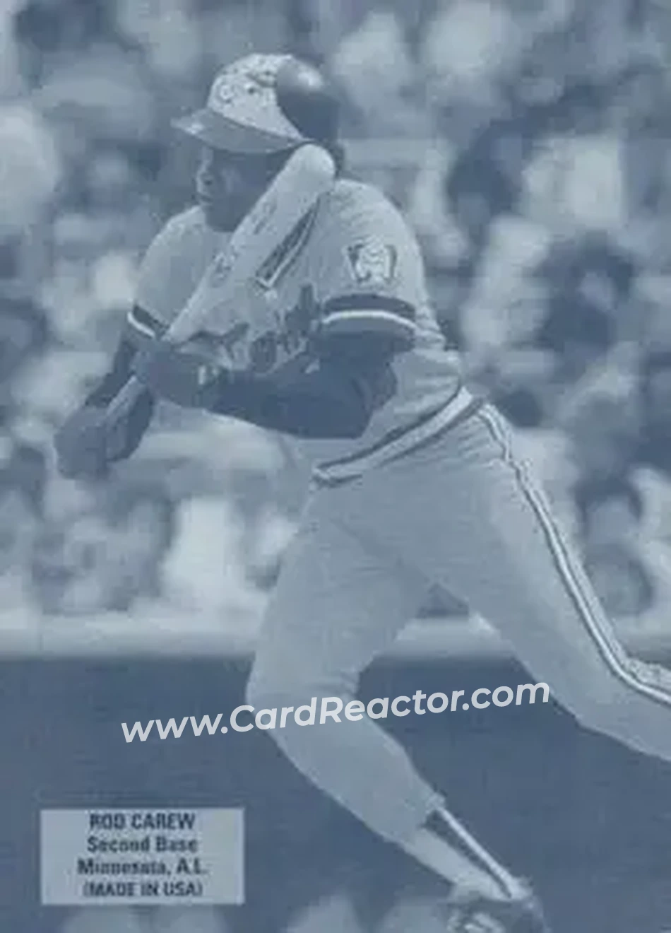 2004 Leaf - Exhibits 1925 Left Text Box Second Edition #42 - Rod Carew - Minnesota Twins - Front