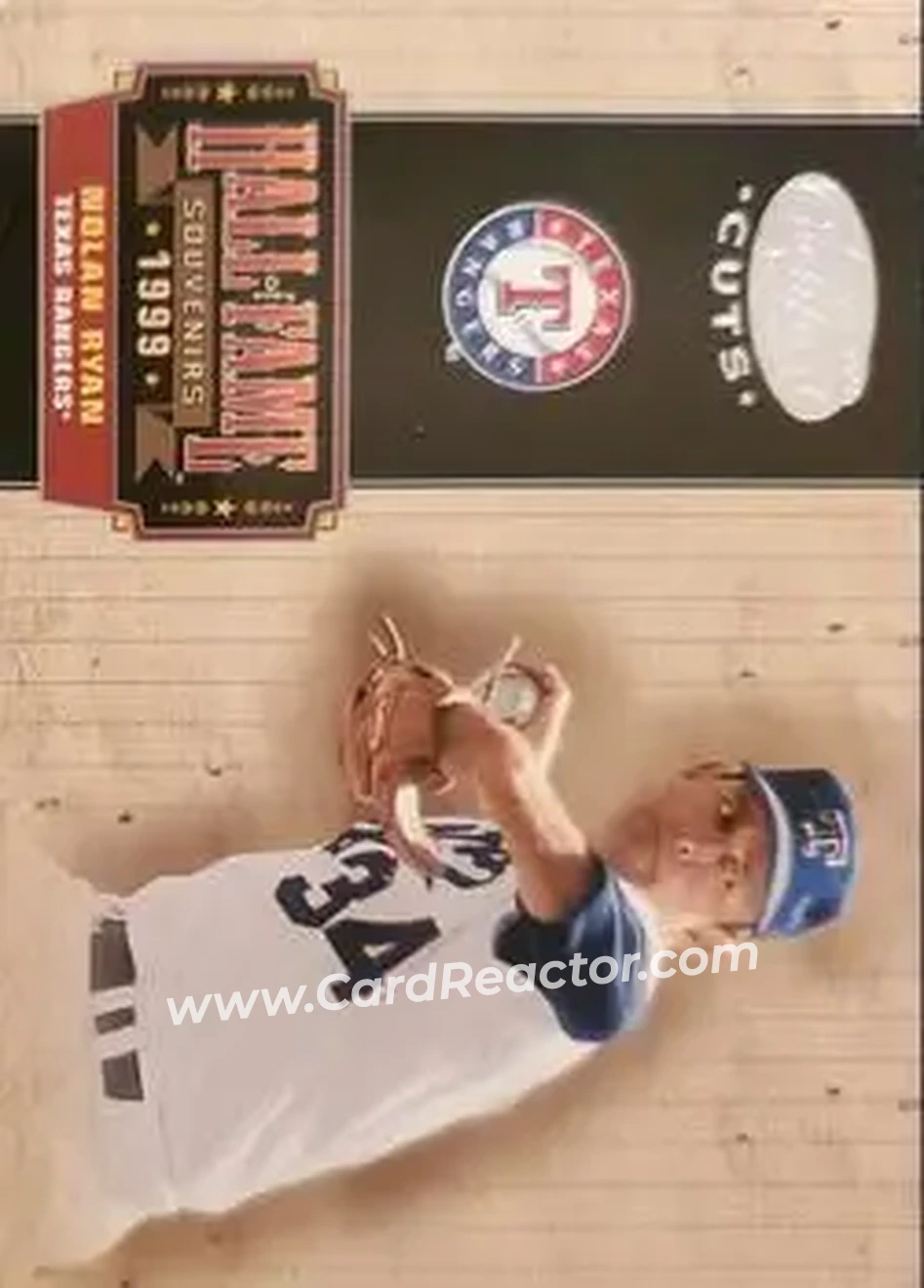 2004 Leaf Certified Cuts - Hall of Fame Souvenirs #HOF-3 - Nolan Ryan - Texas Rangers - Front