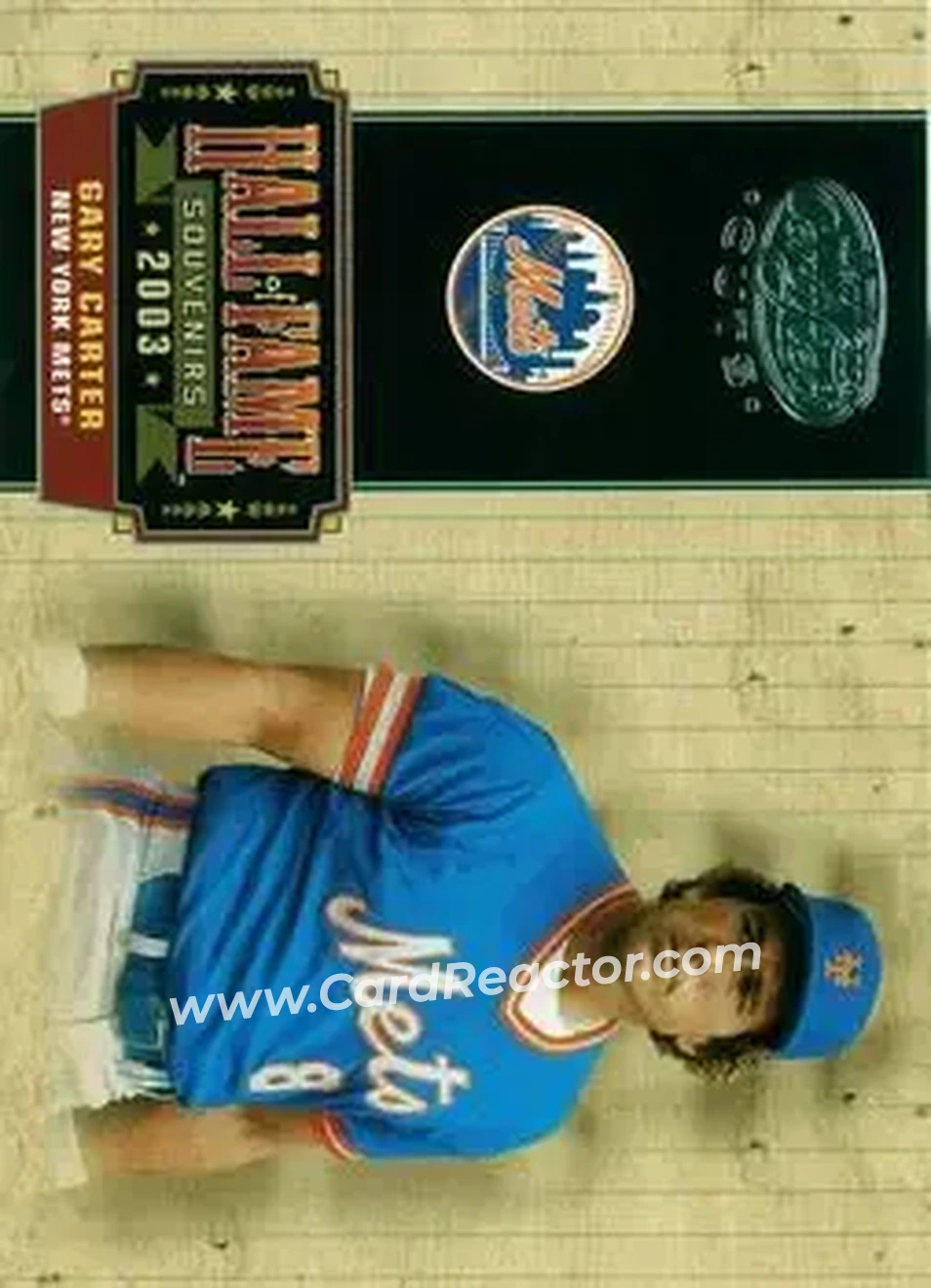 2004 Leaf Certified Cuts - Hall of Fame Souvenirs #HOF-9 - Gary Carter - New York Mets - Front