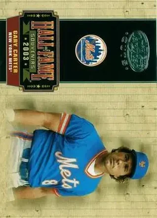 2004 Leaf Certified Cuts - Hall of Fame Souvenirs #HOF-9 - Gary Carter - New York Mets