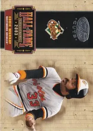 2004 Leaf Certified Cuts - Hall of Fame Souvenirs #HOF-22 - Eddie Murray - Baltimore Orioles