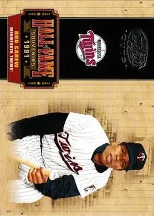2004 Leaf Certified Cuts - Hall of Fame Souvenirs #HOF-26 - Rod Carew - Minnesota Twins