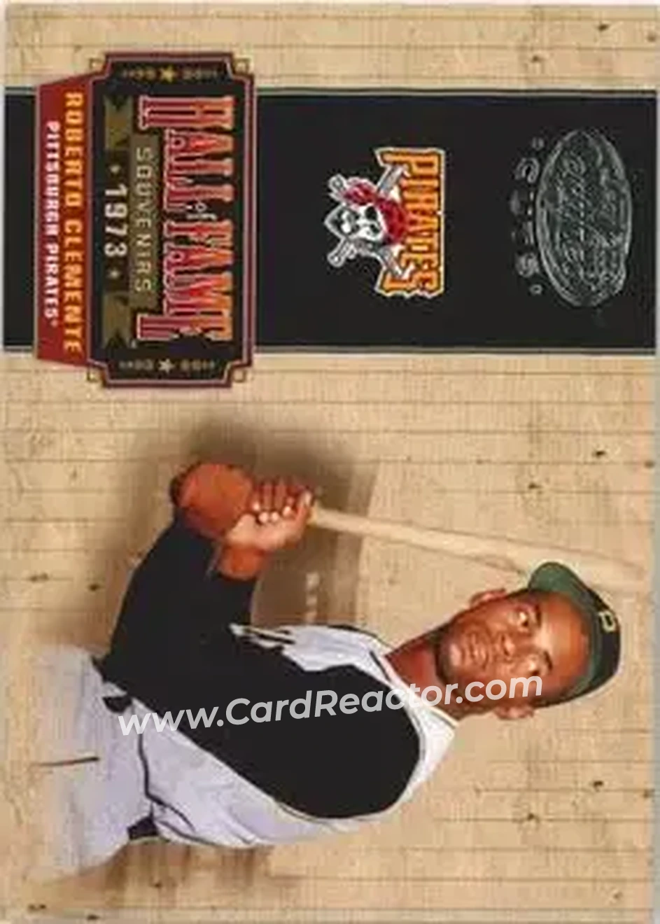 2004 Leaf Certified Cuts - Hall of Fame Souvenirs #HOF-46 - Bob Clemente - Pittsburgh Pirates - Front