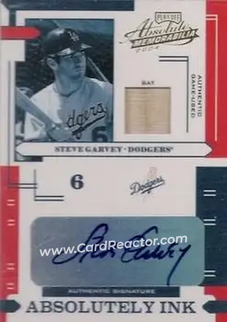 2004 Playoff Absolute Memorabilia - Absolutely Ink Material #AI-115 - Steve Garvey - Los Angeles Dodgers - Front