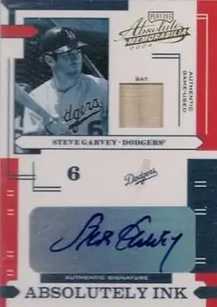 2004 Playoff Absolute Memorabilia - Absolutely Ink Material #AI-115 - Steve Garvey - Los Angeles Dodgers