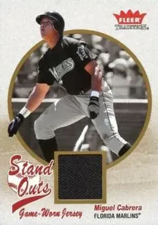 2004 Fleer Tradition #SO-MC Stand Outs Game Used Miguel Cabrera