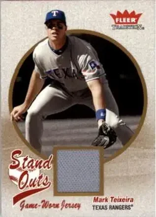 2004 Fleer Tradition #SO-MT Stand Outs Game Used Mark Teixeira