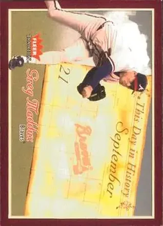 2004 Fleer Tradition - This Day in History #4TDH - Greg Maddux - Atlanta Braves