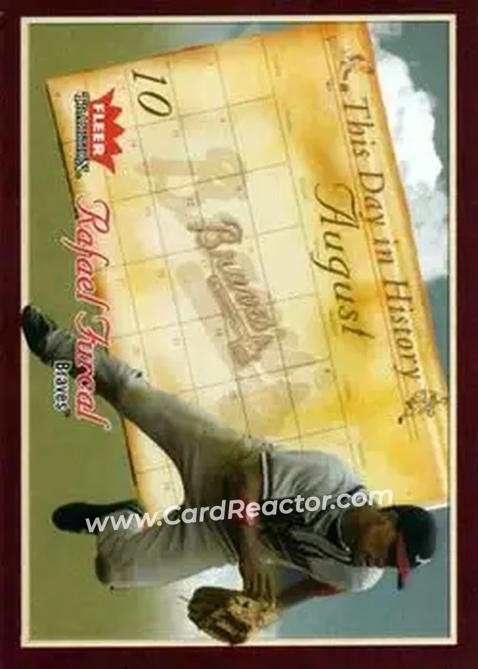2004 Fleer Tradition - This Day in History #11TDH - Rafael Furcal - Atlanta Braves - Front