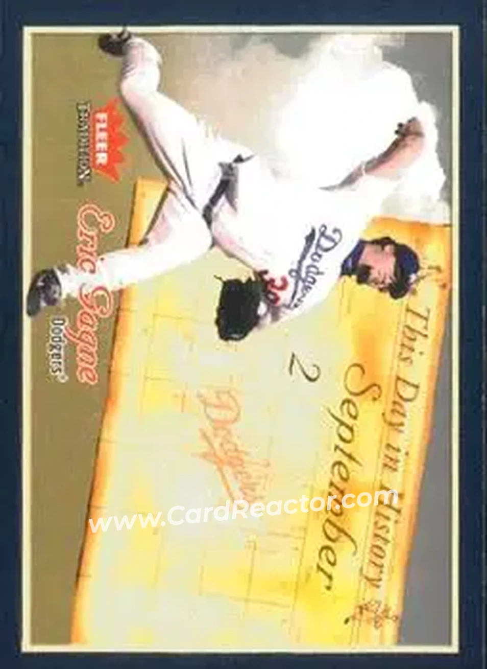 2004 Fleer Tradition - This Day in History #13TDH - Eric Gagne - Los Angeles Dodgers - Front