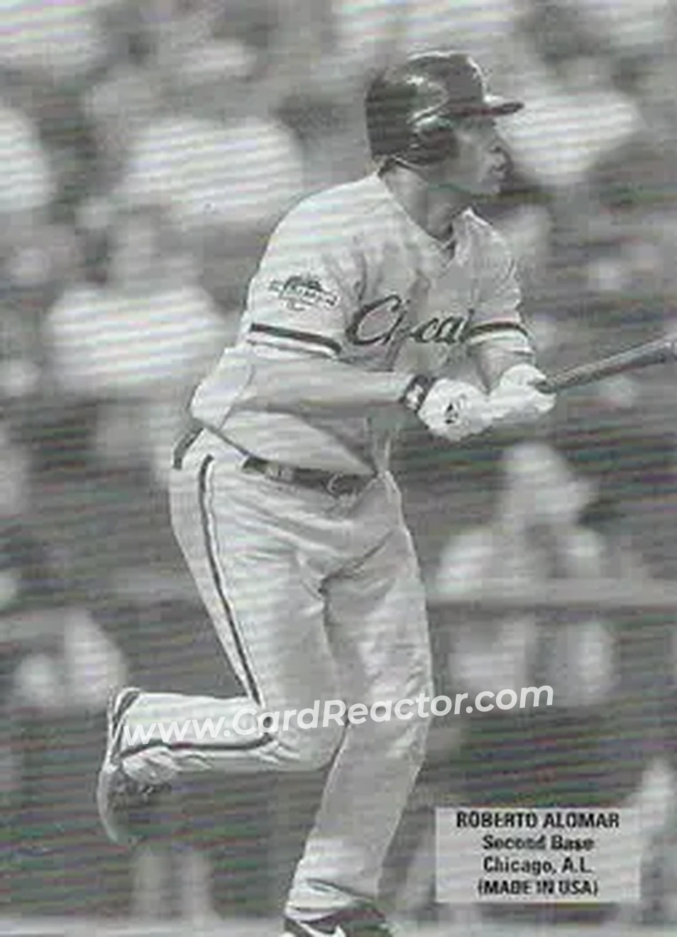 2004 Leaf - Exhibits 1925 Right Text Box #40 - Roberto Alomar - Chicago White Sox - Front 2004 Leaf - Exhibits 1925 Right Text Box #40 - Roberto Alomar - Chicago White Sox - Front