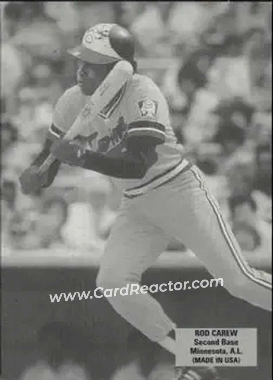 2004 Leaf - Exhibits 1925 Right Text Box #42 - Rod Carew - Minnesota Twins - Front