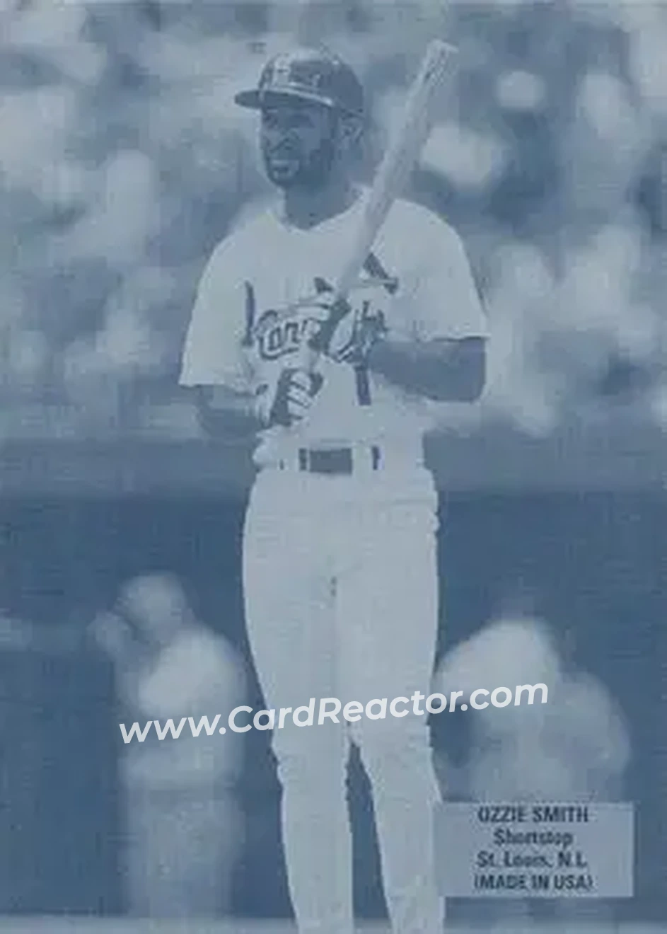 2004 Leaf - Exhibits 1925 Right Text Box Second Edition #34 - Ozzie Smith - St. Louis Cardinals - Front