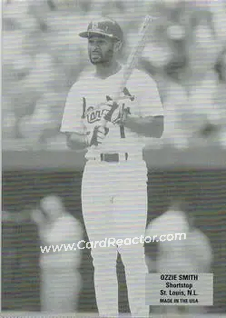 2004 Leaf - Exhibits 1926 Block Legend #34 - Ozzie Smith - St. Louis Cardinals - Front
