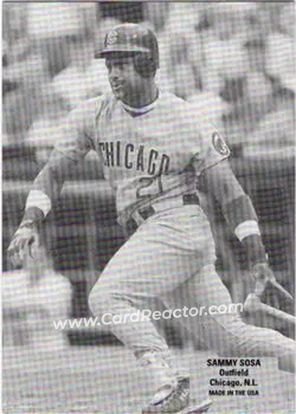 2004 Leaf - Exhibits 1926 Block Legend #44 - Sammy Sosa - Chicago Cubs - Front