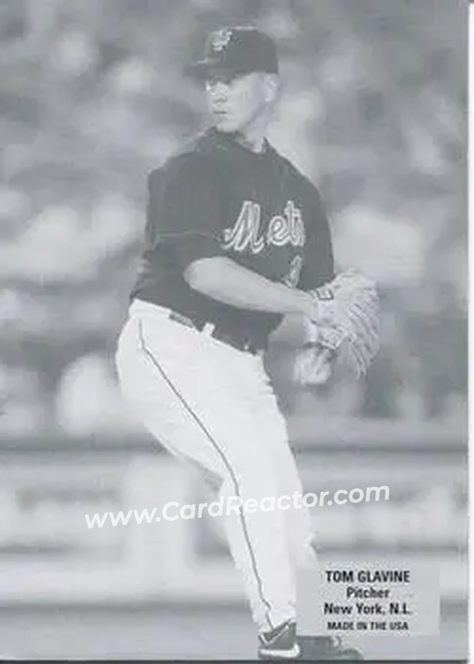 2004 Leaf - Exhibits 1926 Block Legend #46 - Tom Glavine - New York Mets - Front