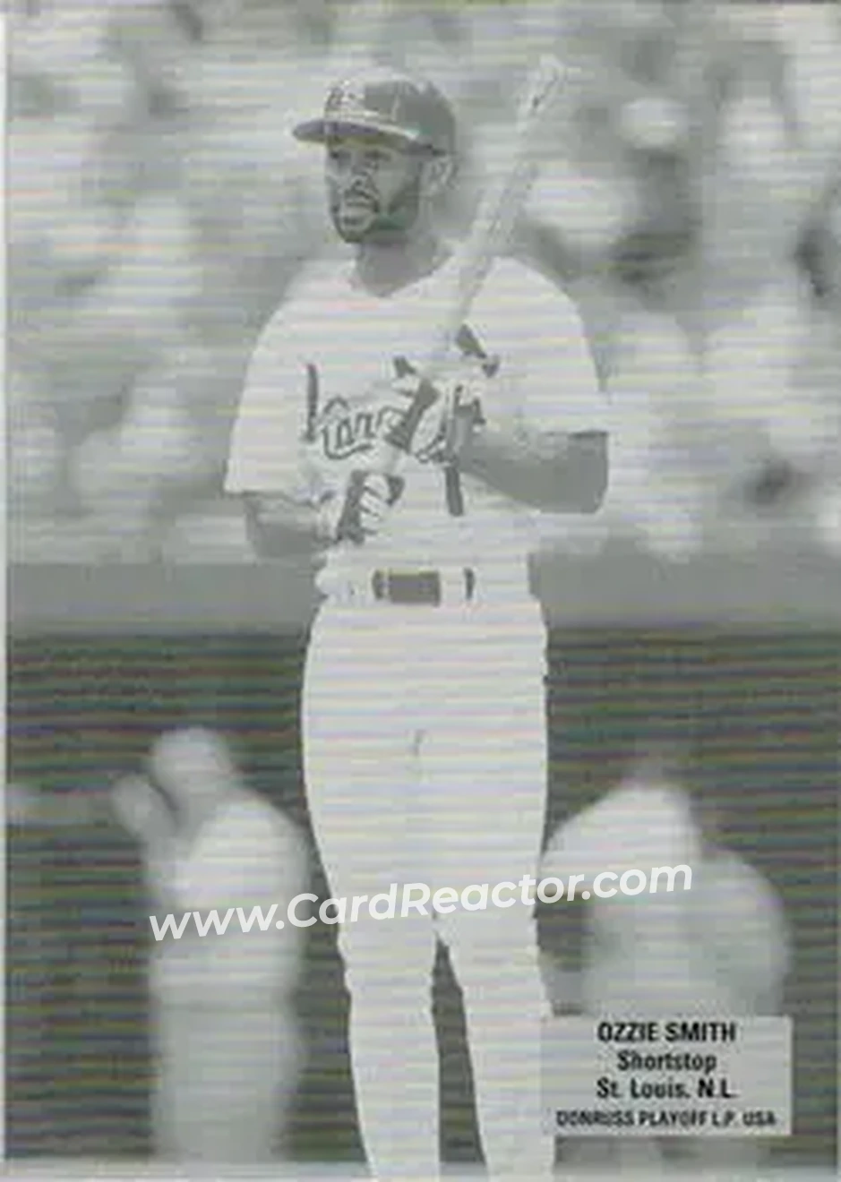 2004 Leaf - Exhibits 1926 Block Legend Donruss-Playoff #34 - Ozzie Smith - St. Louis Cardinals - Front