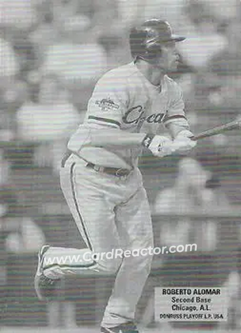 2004 Leaf - Exhibits 1926 Block Legend Donruss-Playoff #40 - Roberto Alomar - Chicago White Sox - Front 2004 Leaf - Exhibits 1926 Block Legend Donruss-Playoff #40 - Roberto Alomar - Chicago White Sox - Front