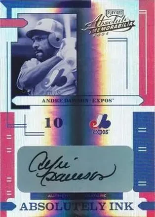 2004 Playoff Absolute Memorabilia - Absolutely Ink Spectrum #AI-7 - Andre Dawson - Montreal Expos