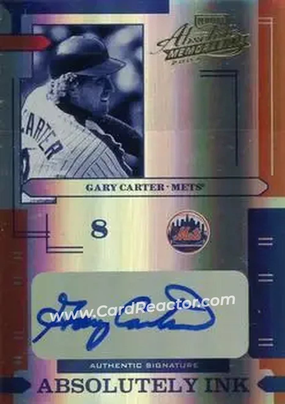 2004 Playoff Absolute Memorabilia - Absolutely Ink Spectrum #AI-52 - Gary Carter - New York Mets - Front