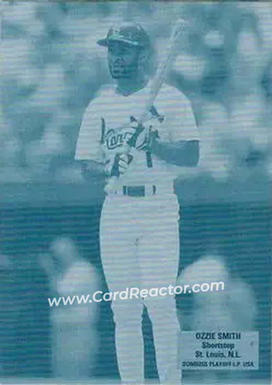 2004 Leaf - Exhibits 1926 Block Legend Donruss-Playoff Second Edition #34 - Ozzie Smith - St. Louis Cardinals - Front