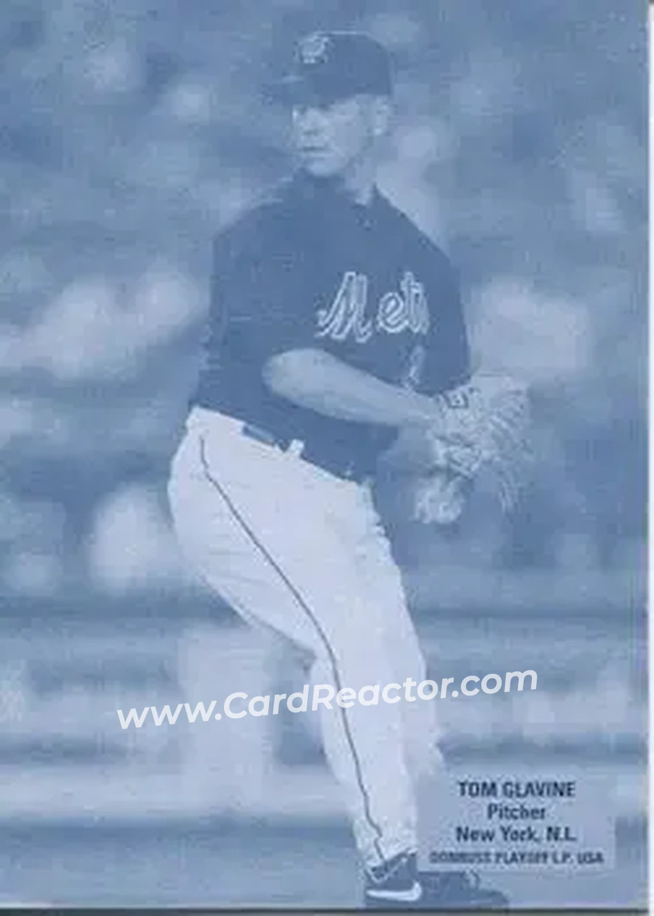 2004 Leaf - Exhibits 1926 Block Legend Donruss-Playoff Second Edition #46 - Tom Glavine - New York Mets - Front 2004 Leaf - Exhibits 1926 Block Legend Donruss-Playoff Second Edition #46 - Tom Glavine - New York Mets - Front
