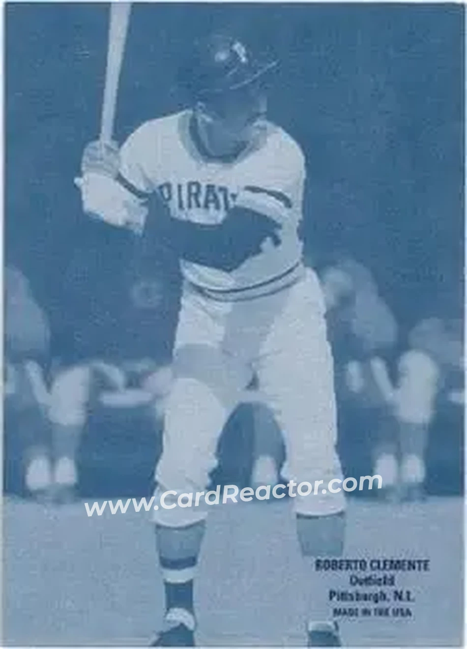2004 Leaf - Exhibits 1926 Block Legend Second Edition #41 - Bob Clemente - Pittsburgh Pirates - Front