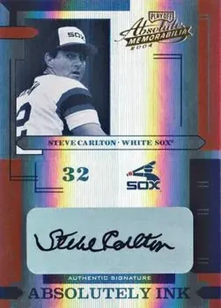 2004 Playoff Absolute Memorabilia - Absolutely Ink Spectrum #AI-114 - Steve Carlton - Chicago White Sox