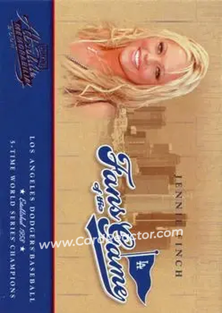 2004 Playoff Absolute Memorabilia - Fans of the Game #252FG-2 - Jennie Finch - Los Angeles Dodgers - Front